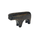Wood Decor Cow Black