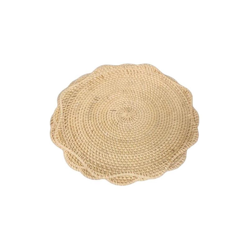Scalloped Rattan Placemat - Image 2