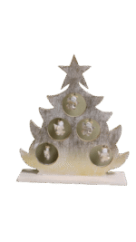 Wooden Christmas Tree with angels