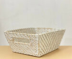 Hapao Vanity Bin Whitewashed