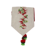 Holly Berry - Embroidered Table Runner