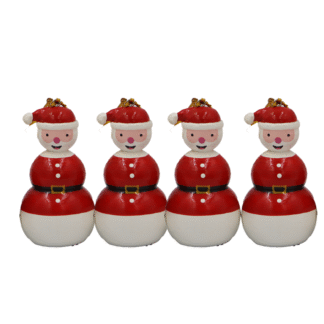 Santa Ornament-Set of 4