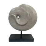 Wooden Grey Circle on Stand 1