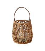 Malta Handcrafted Abaca & Leather Lantern - Large