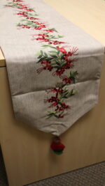 Holly Berry - Embroidered Table Runner - Image 2