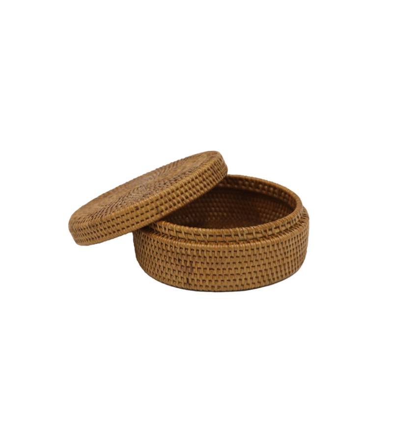 Round Ata Lidded Container - Small - Image 1