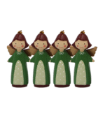 Standing Angel-Green-Cute-Set of 4