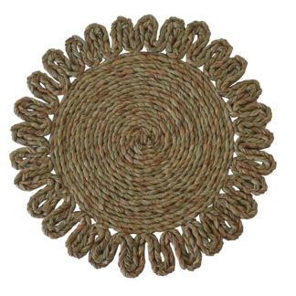 Soare Handcrafted Round Abaca Placemat