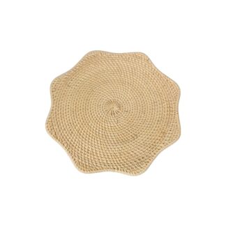 Scalloped Rattan Placemat
