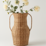 Mason Rattan Vase 11.5”