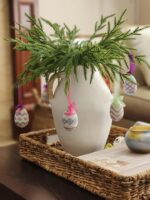 Terracotta Tall Vase White - Image 4