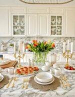 Flower Handcrafted Round Abaca Placemat - Image 2