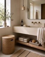 Amara Handwoven Rattan Hamper - Light Woven - Image 3
