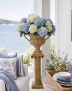 Rattan Urn Pedestal Planter -  PLRA-0021 - Image 2
