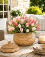 Rattan Canister with Lid - Natural - Image 2