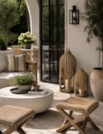 Malaga Seagrass Backless Stool - Image 2