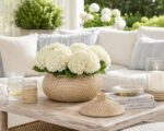 Rattan Canister with Lid - Whitewashed - Image 2