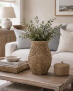 Trendy Handwoven Seagrass Vase - Large - Image 2