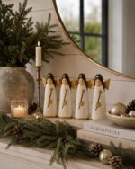 Standing Angel-White-Set of 4 - Image 2